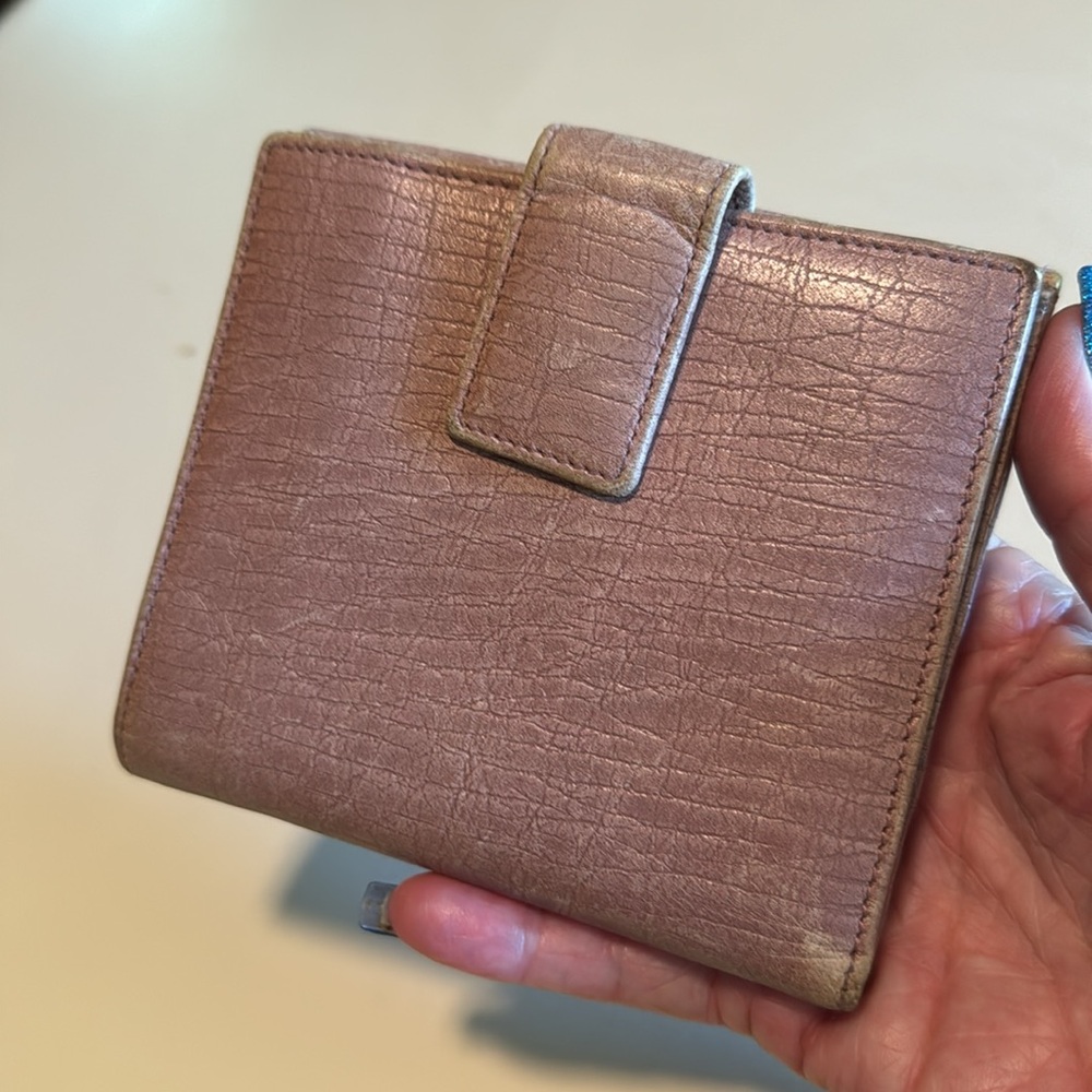 Gucci Vintage Bamboo Leather Bifold Wallet – Rose Beige - Picture 2 of 11